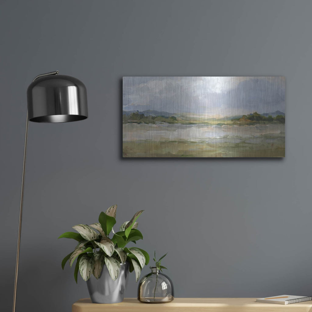 'May Skies 2' by Ethan Harper – Metal Wall Art, 24x12 room view