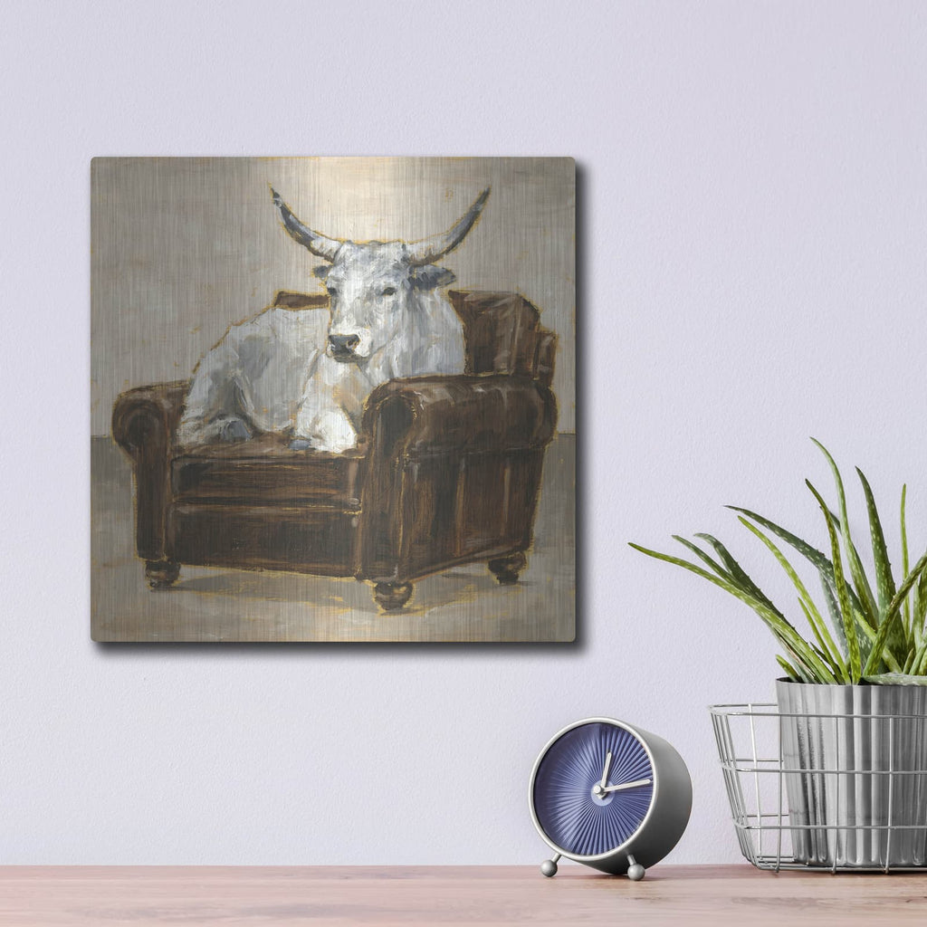 'Refined Comfort 2' by Ethan Harper – Metal Wall Art, 12x12 room view