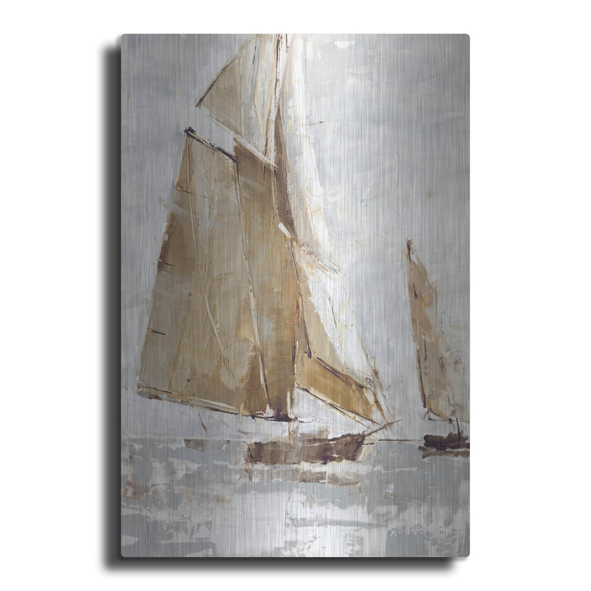 'Golden Sails' by Ethan Harper – Metal Wall Art