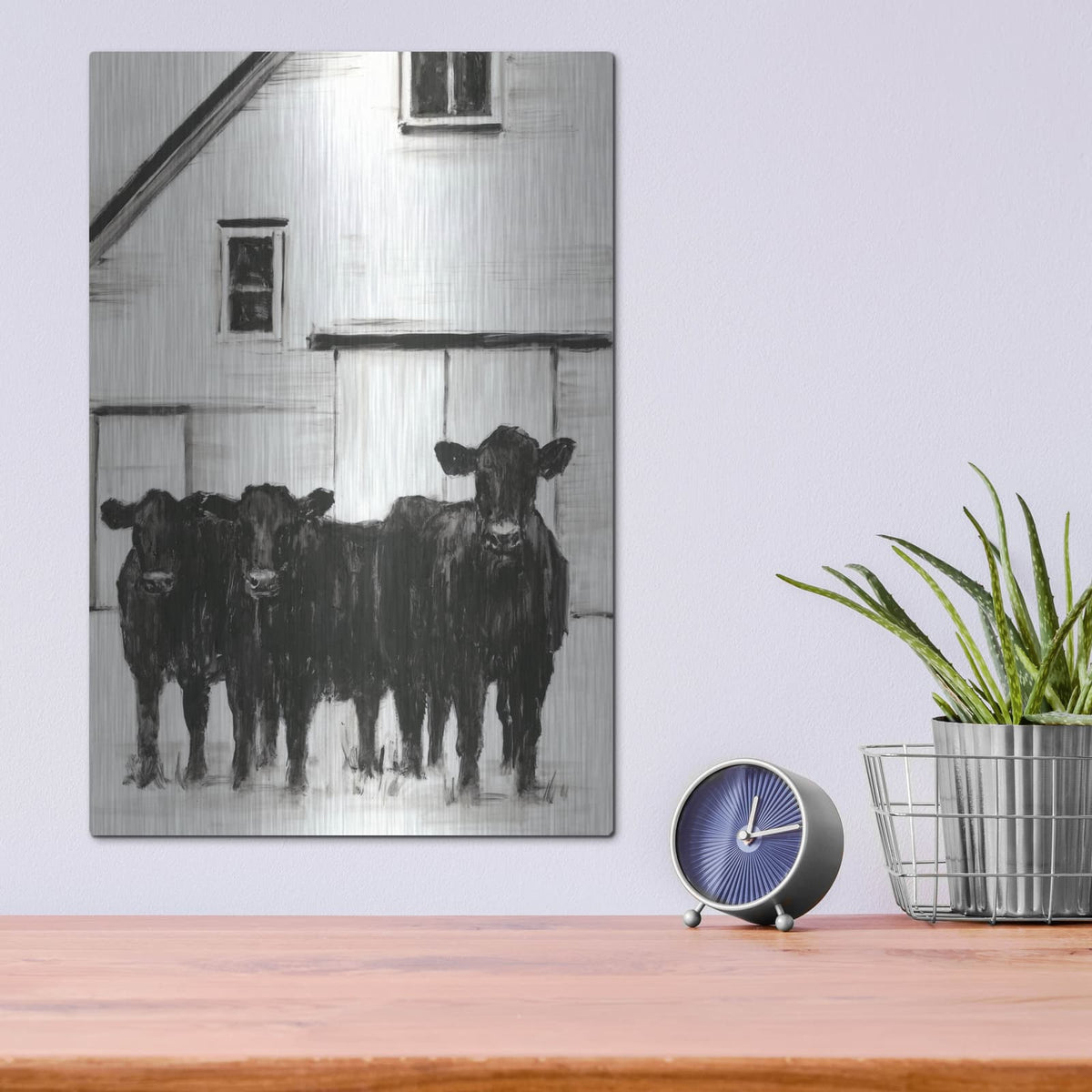 'Standing Around' by Ethan Harper – Metal Wall Art, 12x16 room view