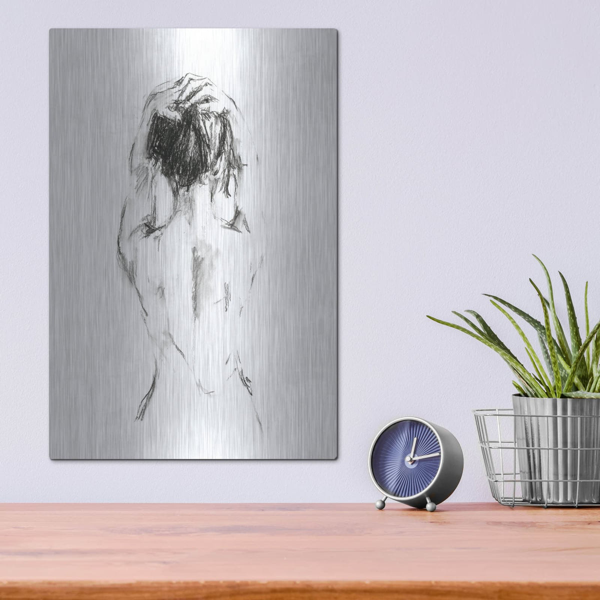 'Back Study 2' by Ethan Harper – Metal Wall Art, 12x16 room view
