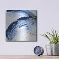 'Golden Current 4' by Ethan Harper – Metal Wall Art, 12x12 room view