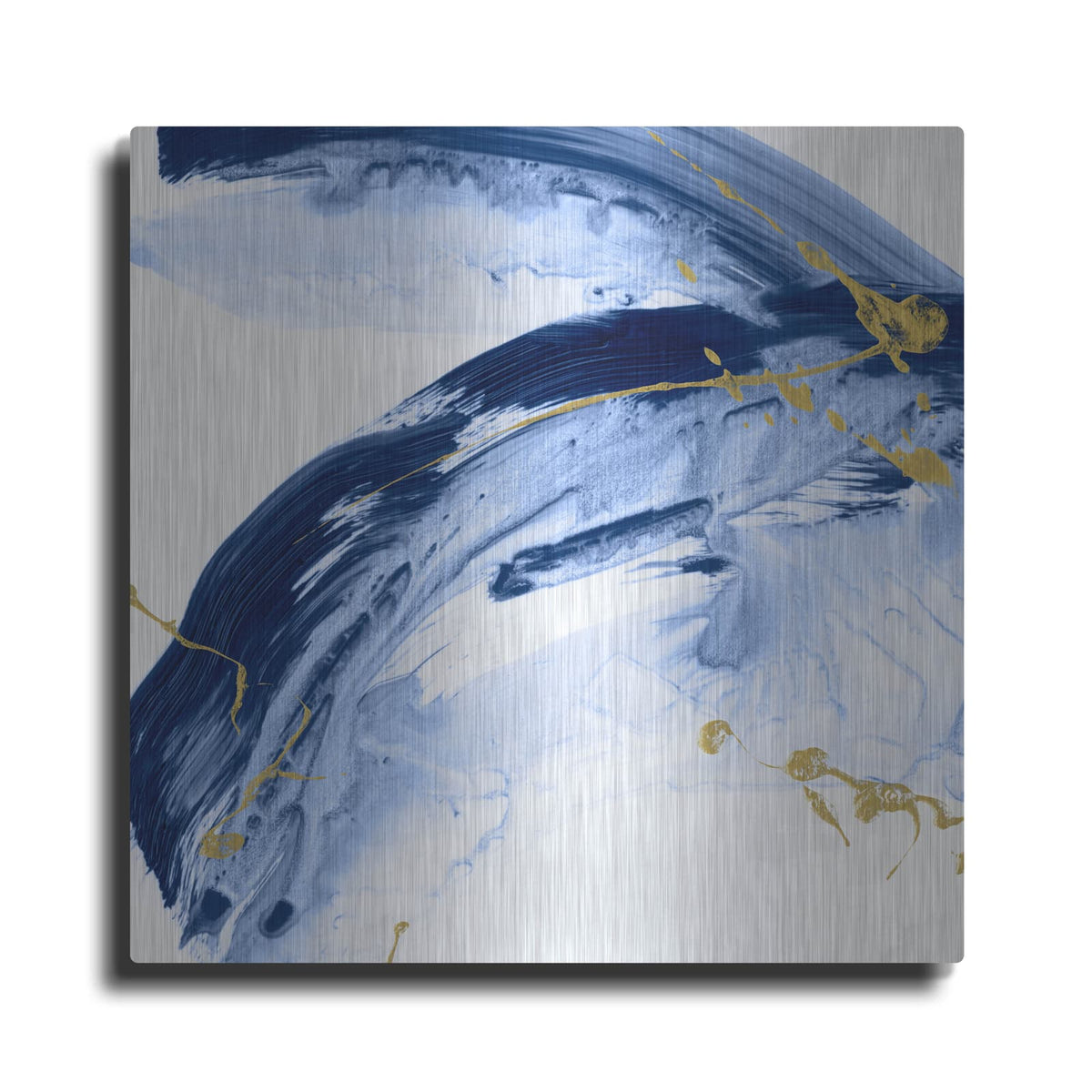 'Golden Current 4' by Ethan Harper – Metal Wall Art