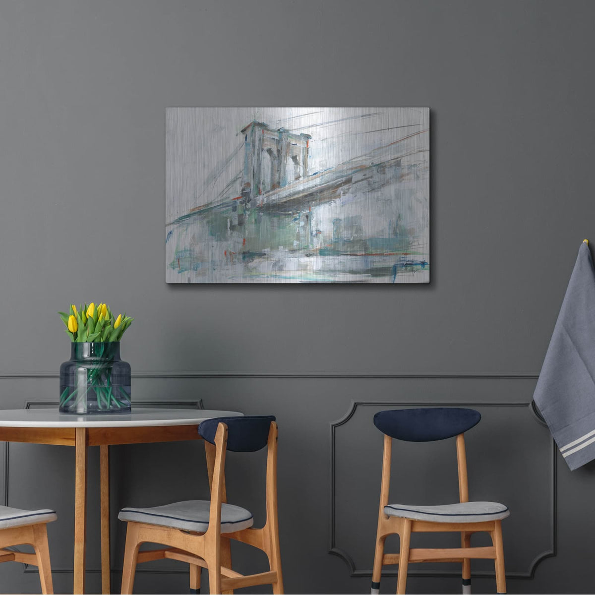 'Brilliant City Study 3' by Ethan Harper – Metal Wall Art, 36x24 room view