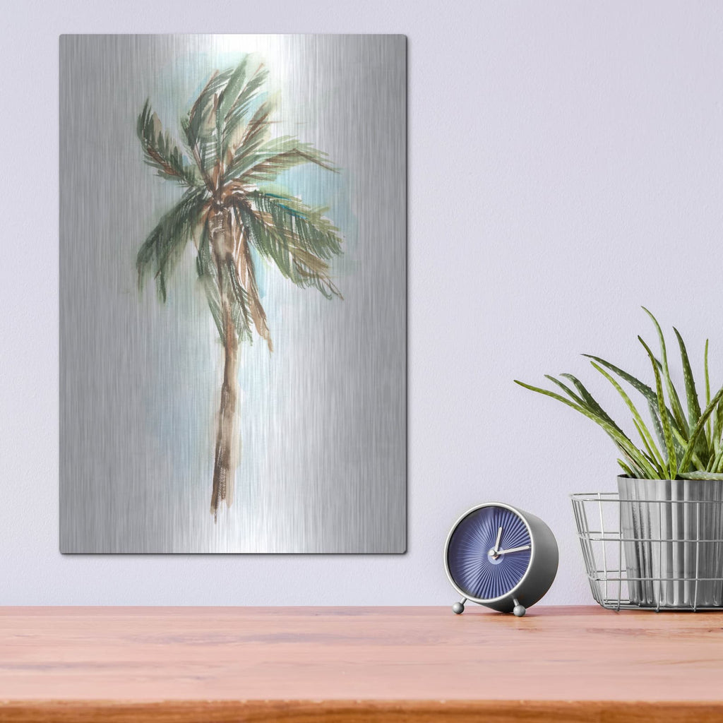 'Watercolor Palm Study 1' by Ethan Harper – Metal Wall Art, 12x16 room view