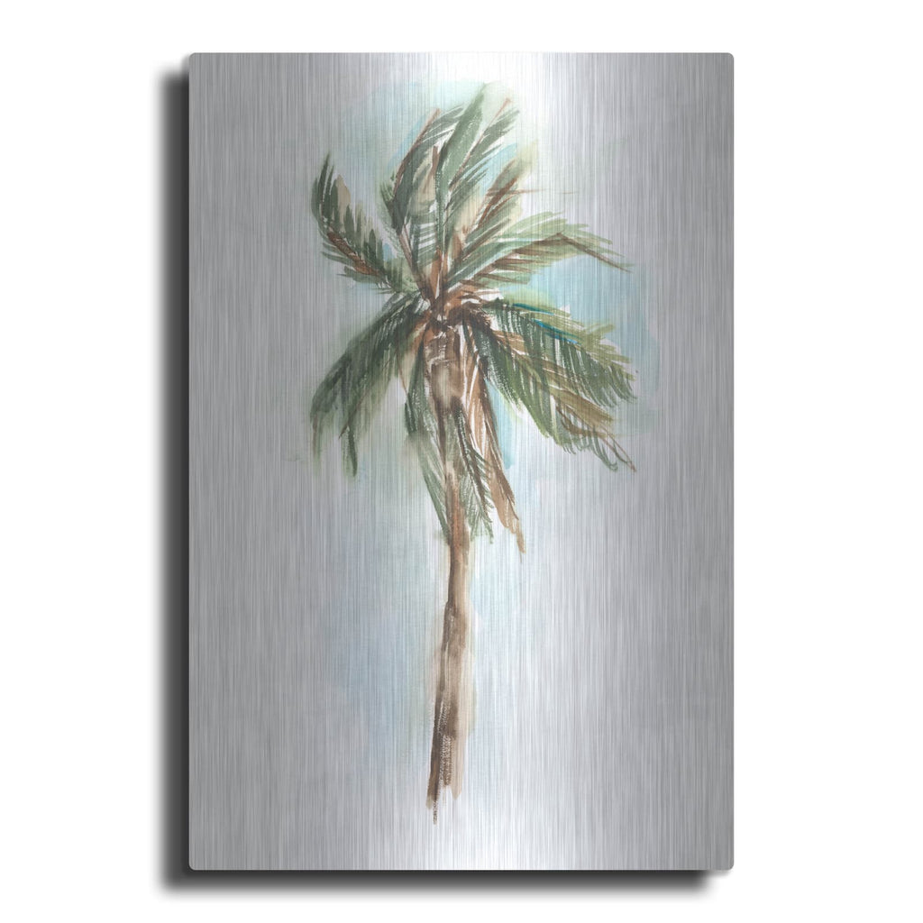 'Watercolor Palm Study 1' by Ethan Harper – Metal Wall Art