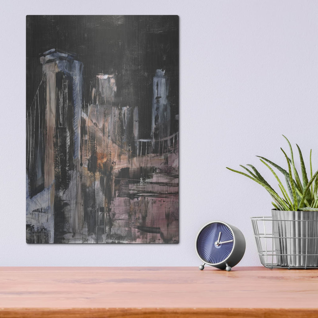 'Urban Illumination 2' by Ethan Harper – Metal Wall Art, 12x16 room view