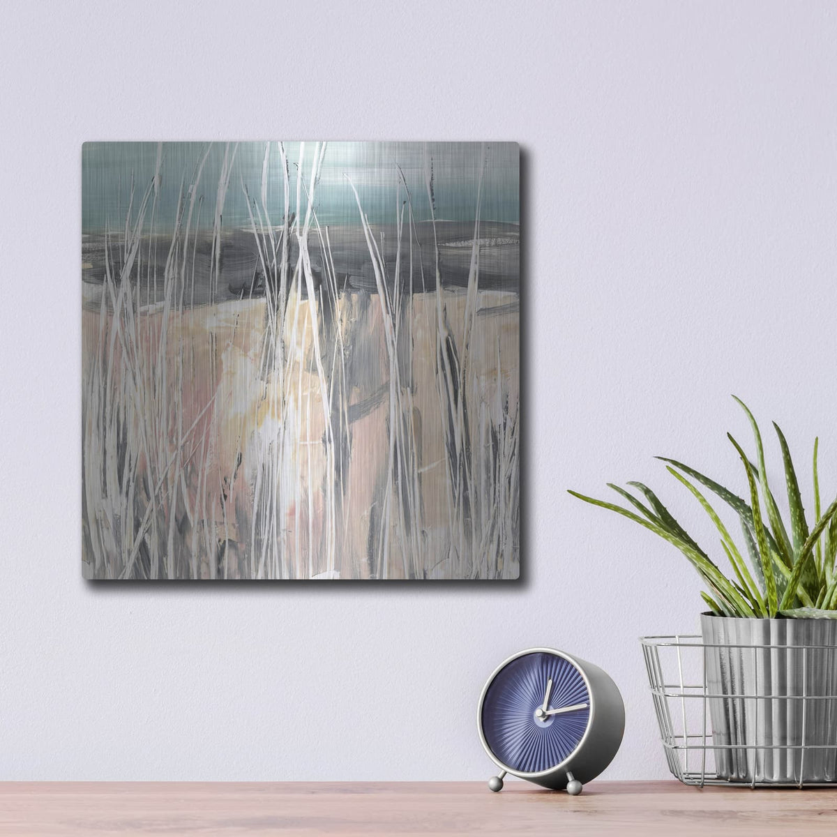 'Wildgrasses 2' by Ethan Harper – Metal Wall Art, 12x12 room view