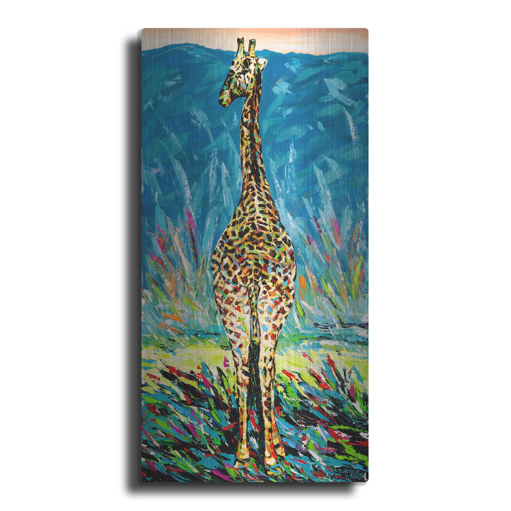 'Regal Giraffe 2' by Carolee Vitaletti – Metal Wall Art