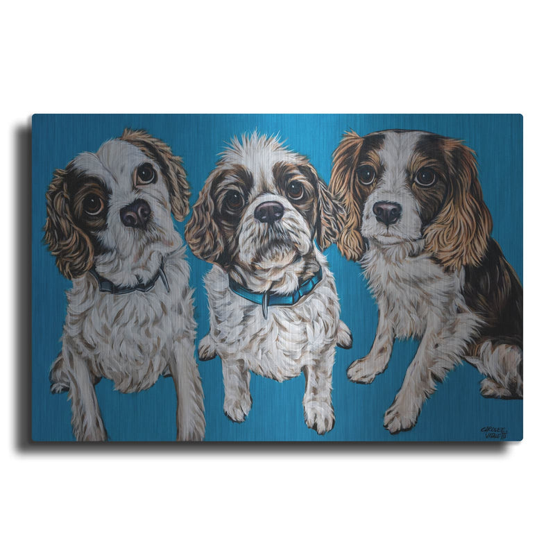 'King Charles Family' by Carolee Vitaletti – Metal Wall Art