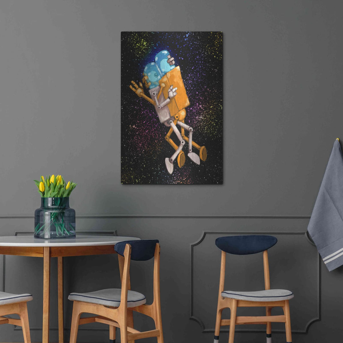 'Robo Love' by Craig Snodgrass – Metal Wall Art, 24x36 room view