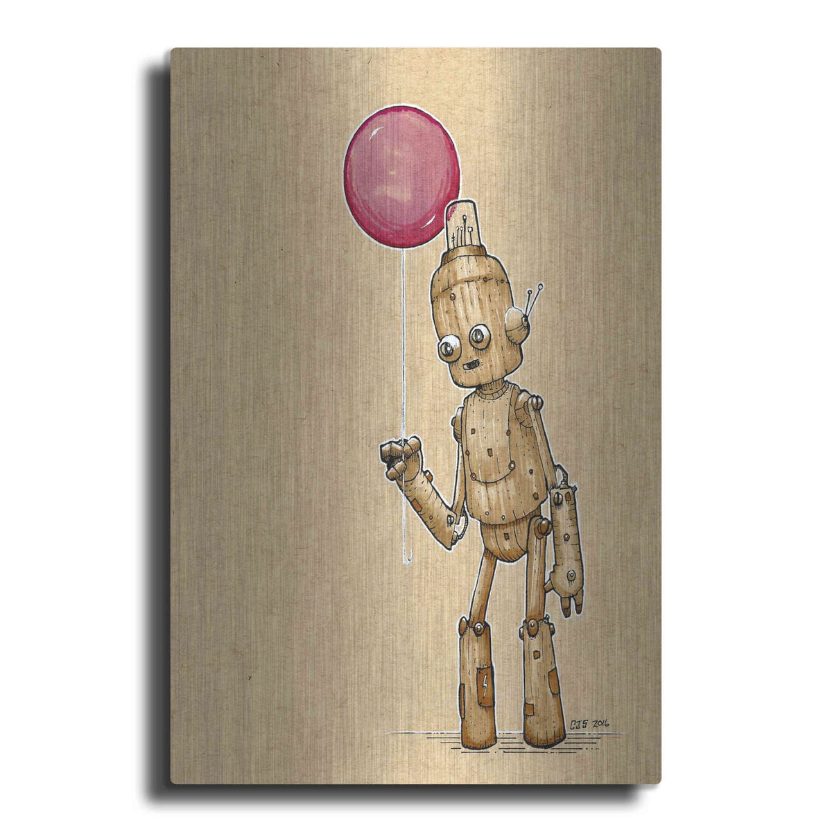 'Ink Bot Balloon' by Craig Snodgrass – Metal Wall Art