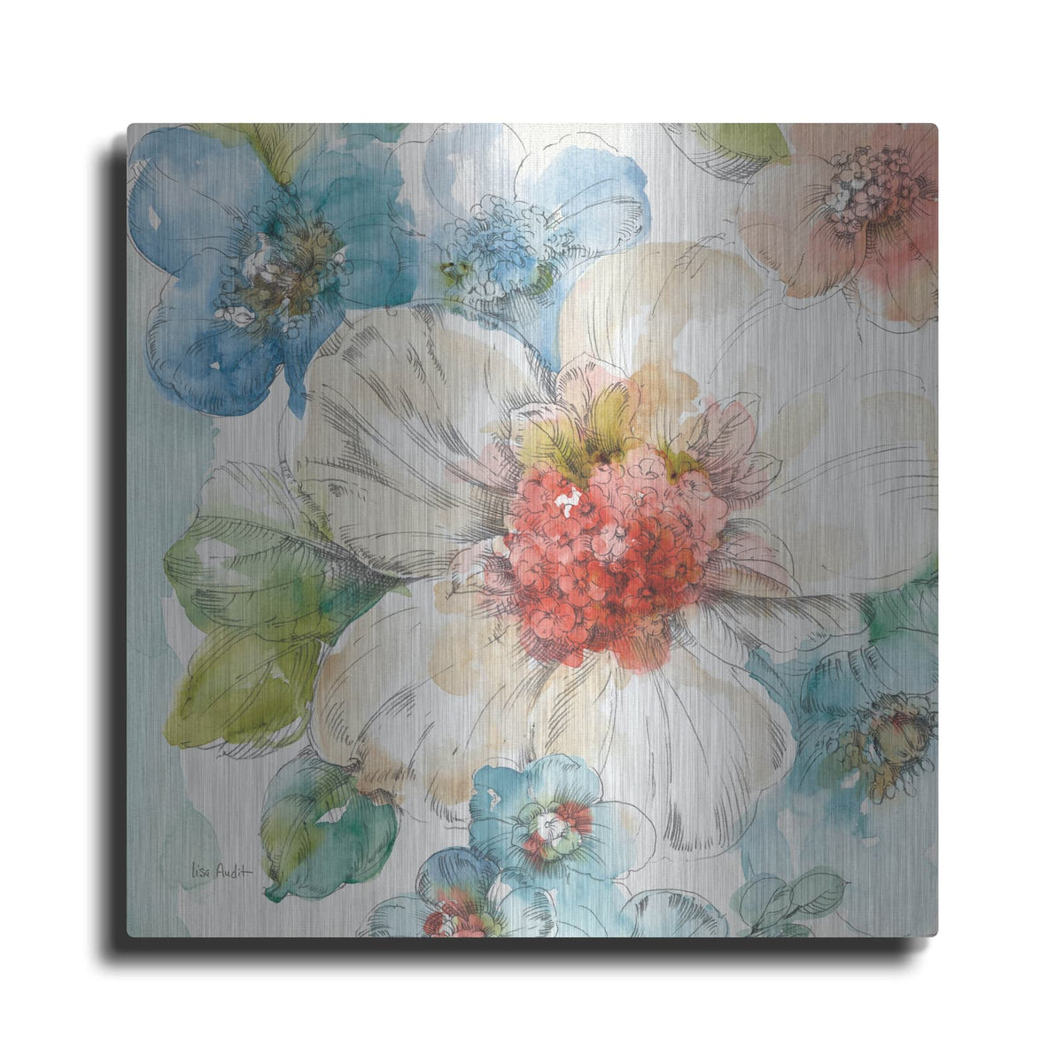 'Summer Bloom III' by Lisa Audit – Metal Wall Art