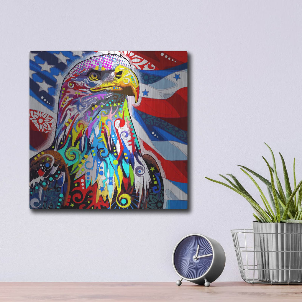 'Bald Eagle' by Dean Russo – Metal Wall Art, 12x12 room view