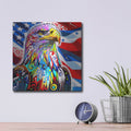 'Bald Eagle' by Dean Russo – Metal Wall Art, 12x12 room view