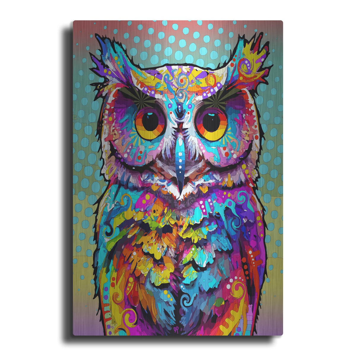 'Dignity Owl' by Dean Russo – Metal Wall Art