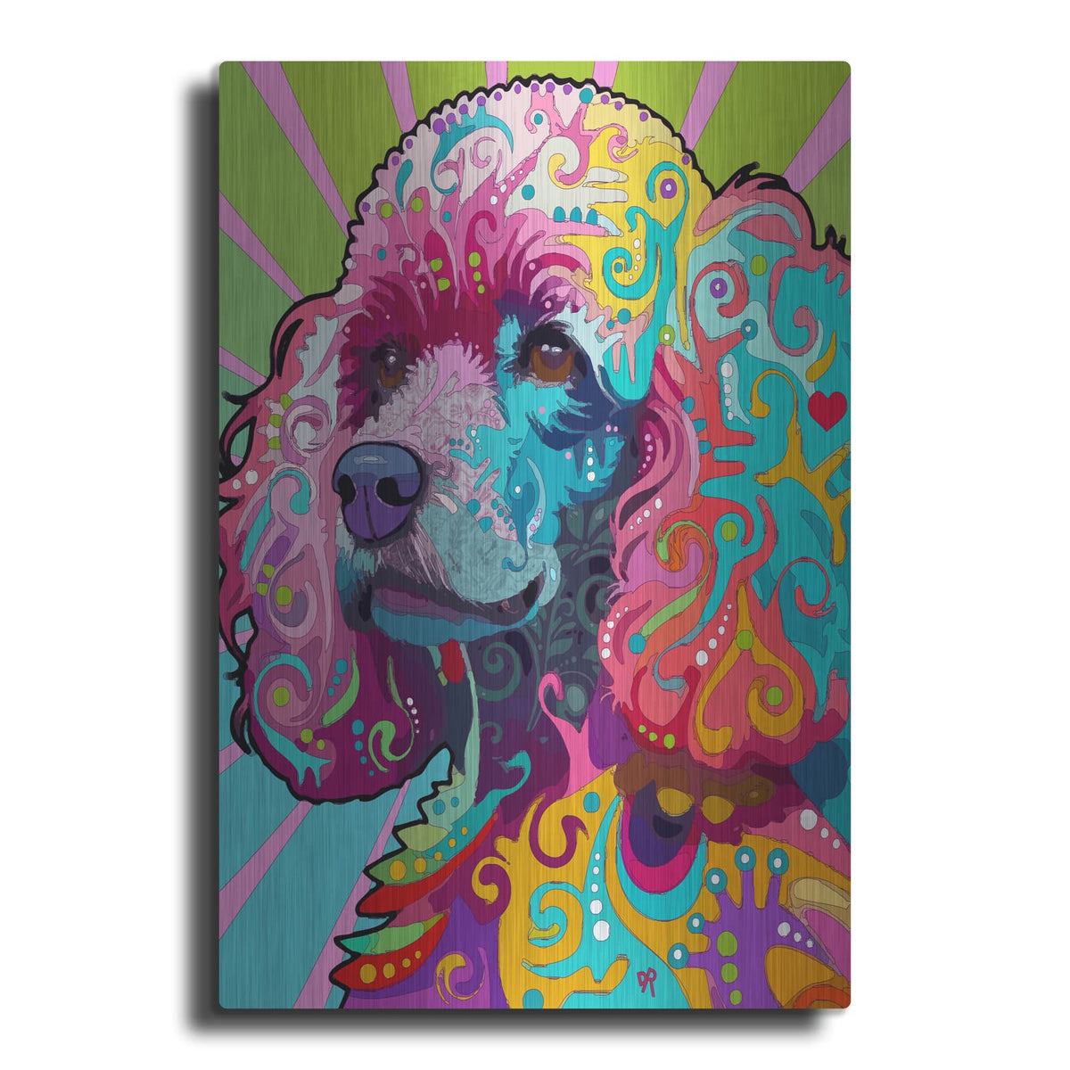 'Poodle Love' by Dean Russo – Metal Wall Art
