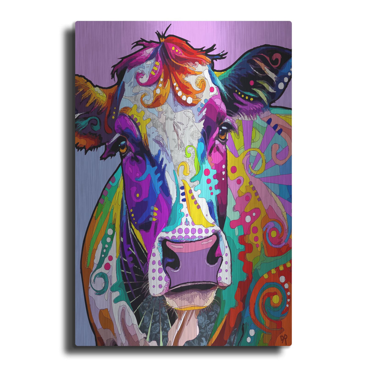 'The Cow That Loves You Back' by Dean Russo – Metal Wall Art