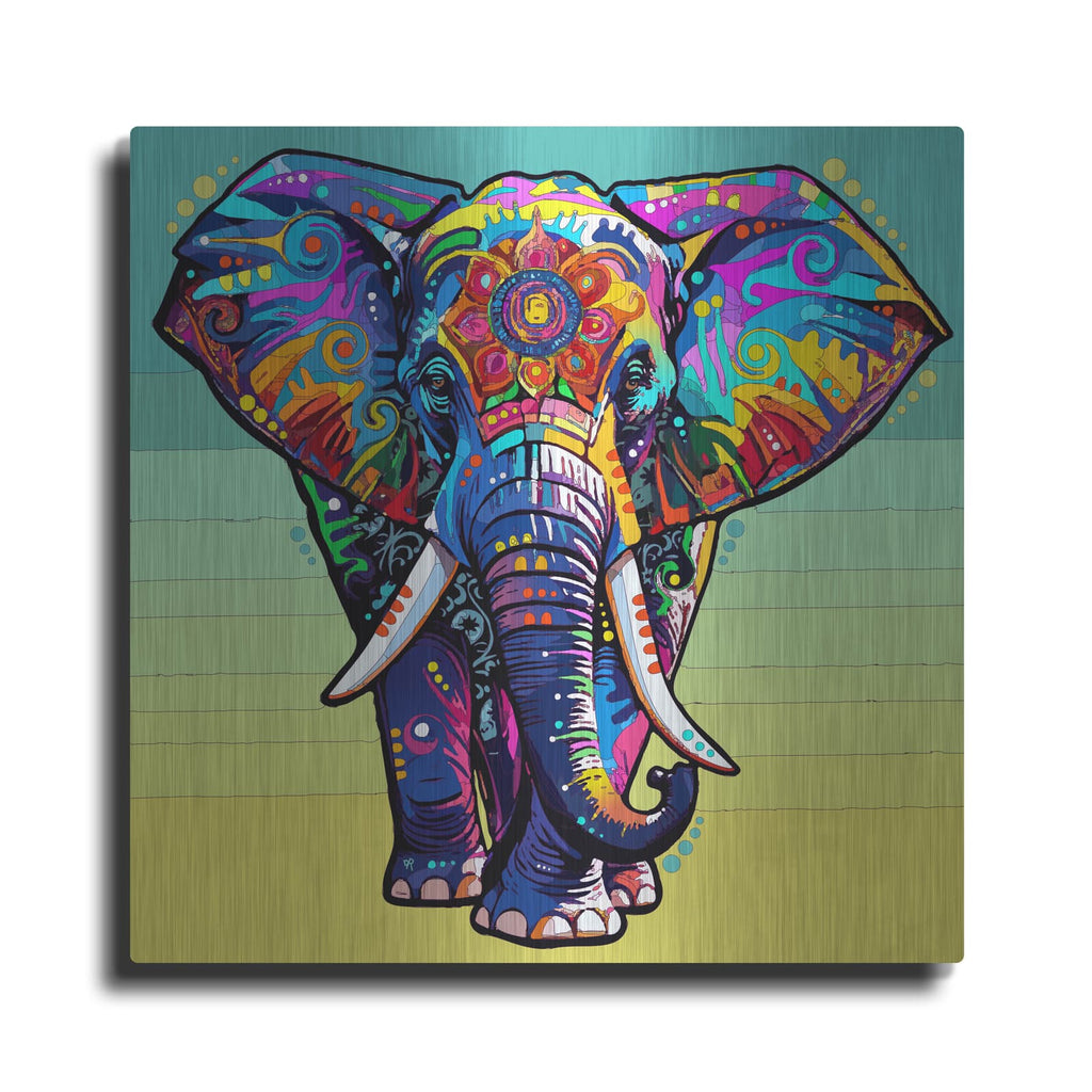 'The Grateful Elephant' by Dean Russo – Metal Wall Art