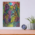'The Stare Of The Wolf' by Dean Russo – Metal Wall Art, 12x16 room view