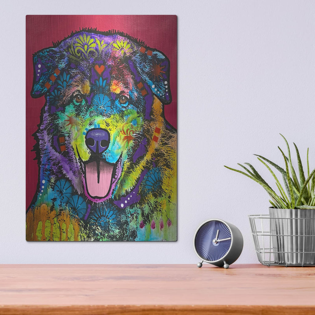 'I'll Always Be A Lap Dog No Matter How Big I Get' by Dean Russo – Metal Wall Art, 12x16 room view