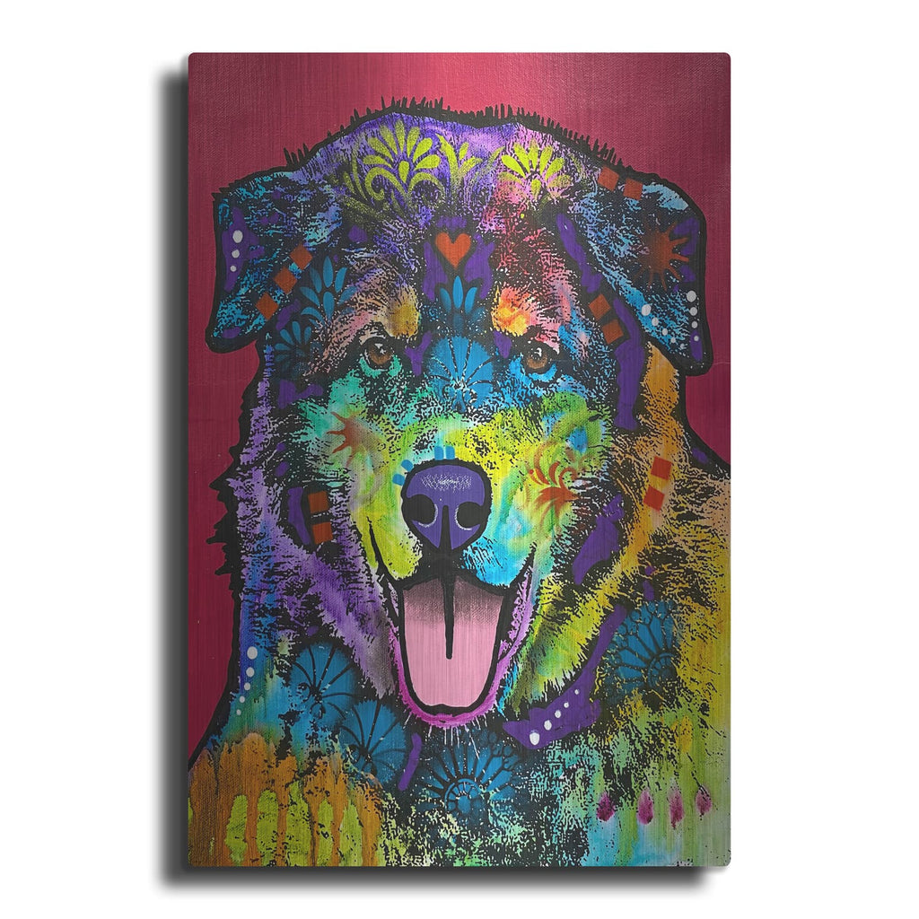 'I'll Always Be A Lap Dog No Matter How Big I Get' by Dean Russo – Metal Wall Art