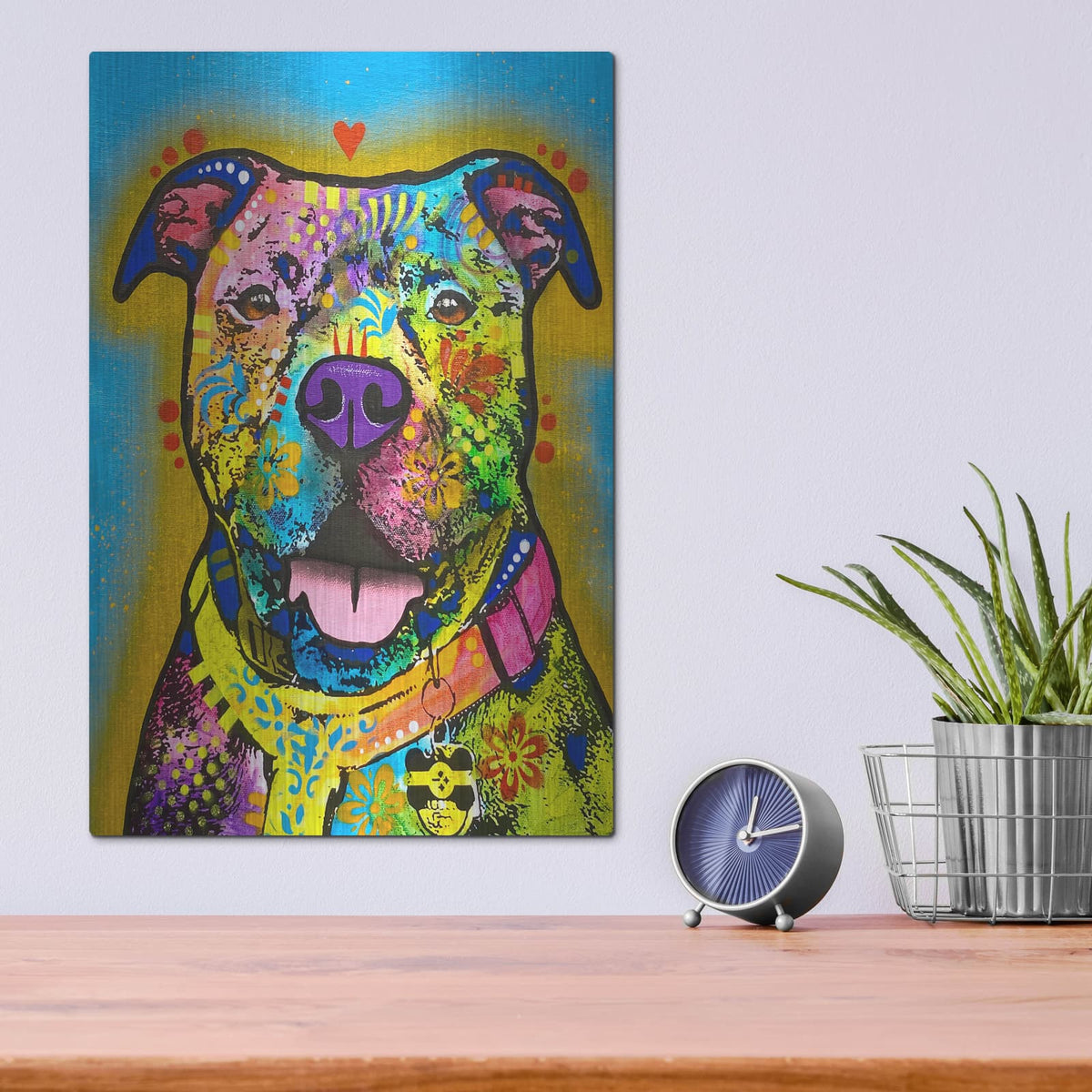 'Dialect' by Dean Russo – Metal Wall Art, 12x16 room view