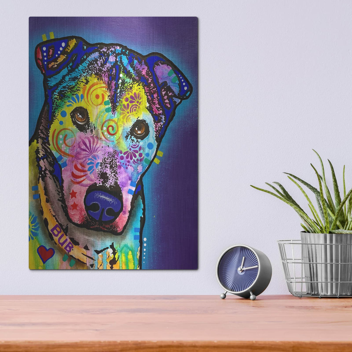 'Stand' by Dean Russo – Metal Wall Art, 12x16 room view