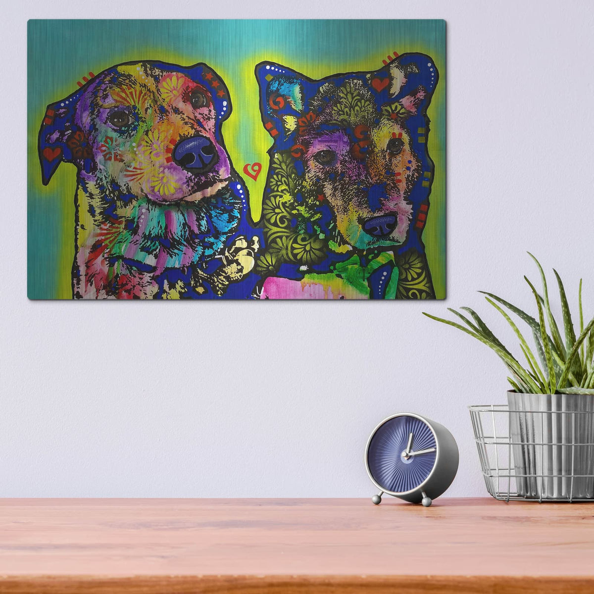 'Together 2' by Dean Russo – Metal Wall Art, 16x12 room view
