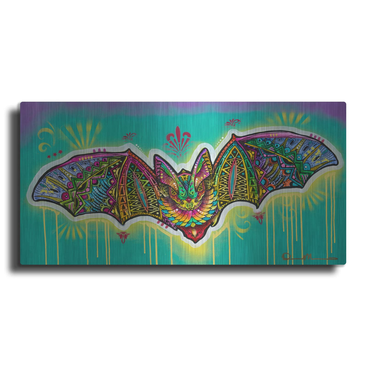 'Shaman Bat' by Dean Russo – Metal Wall Art