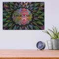 'Imagine' by Dean Russo – Metal Wall Art, 16x12 room view