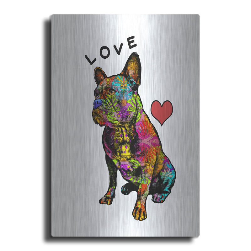 'Love French' by Dean Russo – Metal Wall Art