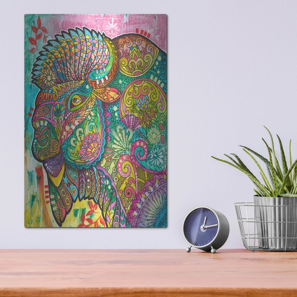 'Bison' by Dean Russo – Metal Wall Art, 12x16 room view
