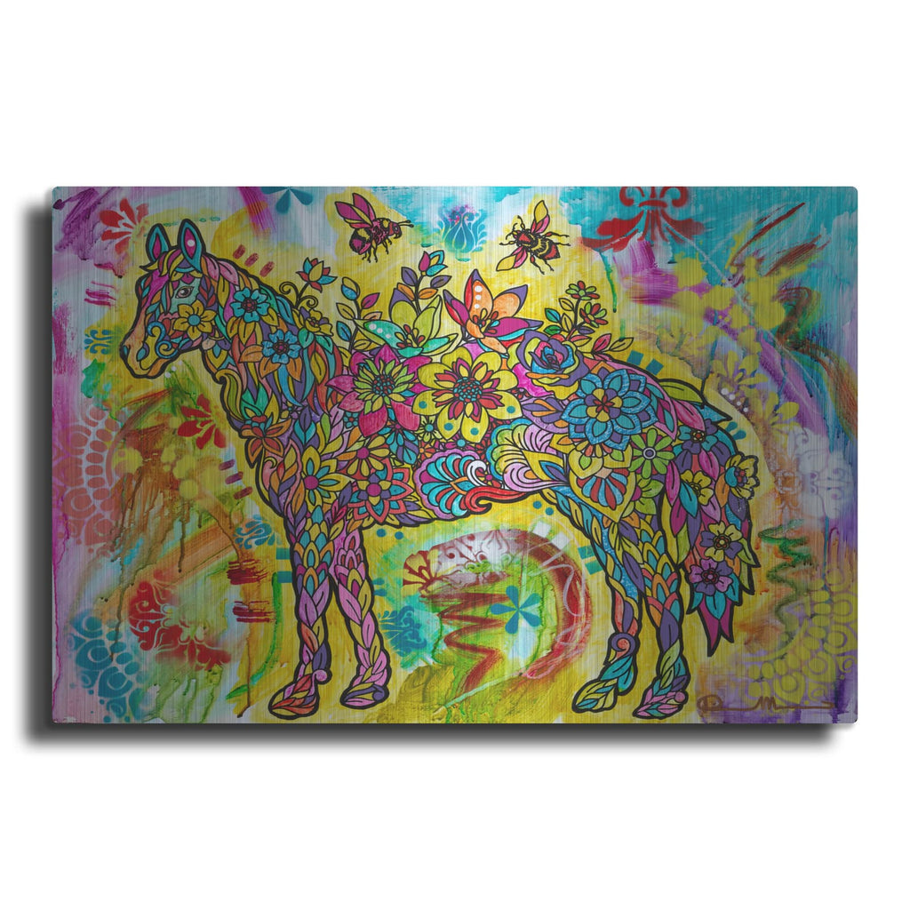 'Flower Horses' by Dean Russo – Metal Wall Art