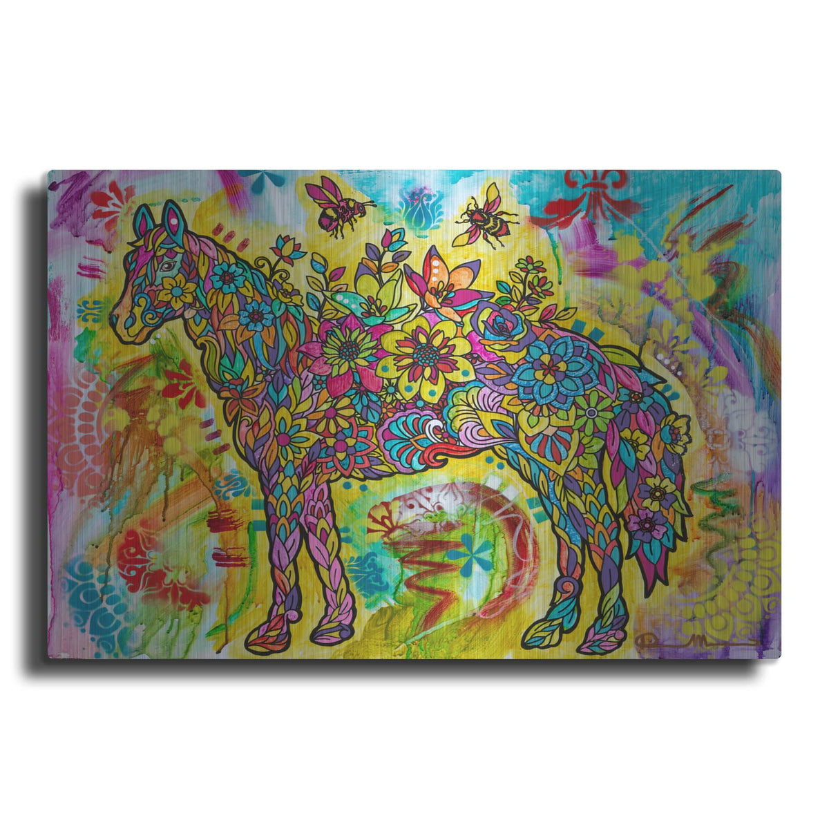 'Flower Horses' by Dean Russo – Metal Wall Art