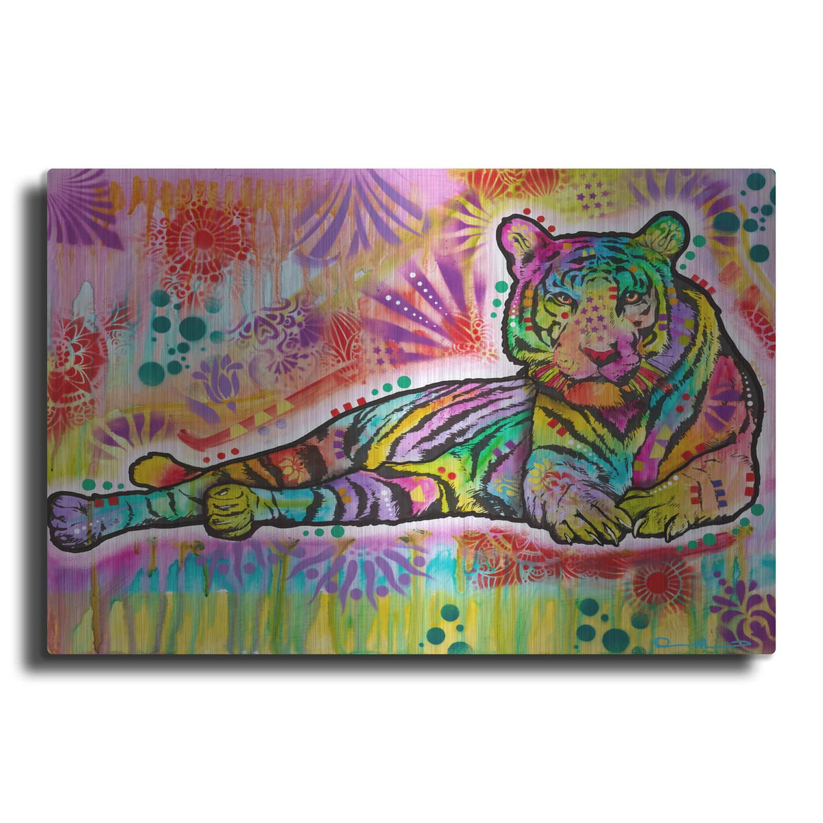 'Spiritual Tiger' by Dean Russo – Metal Wall Art