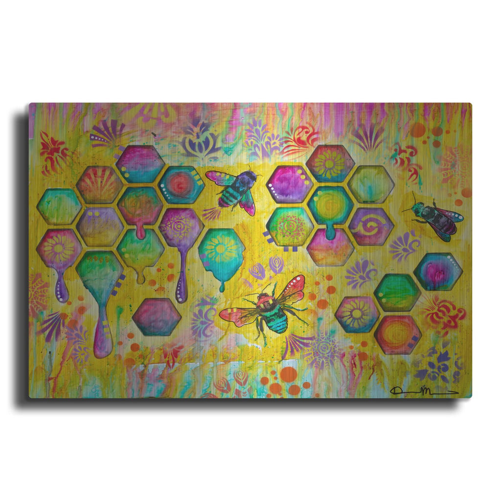 'Dance Of The Honeybees' by Dean Russo – Metal Wall Art