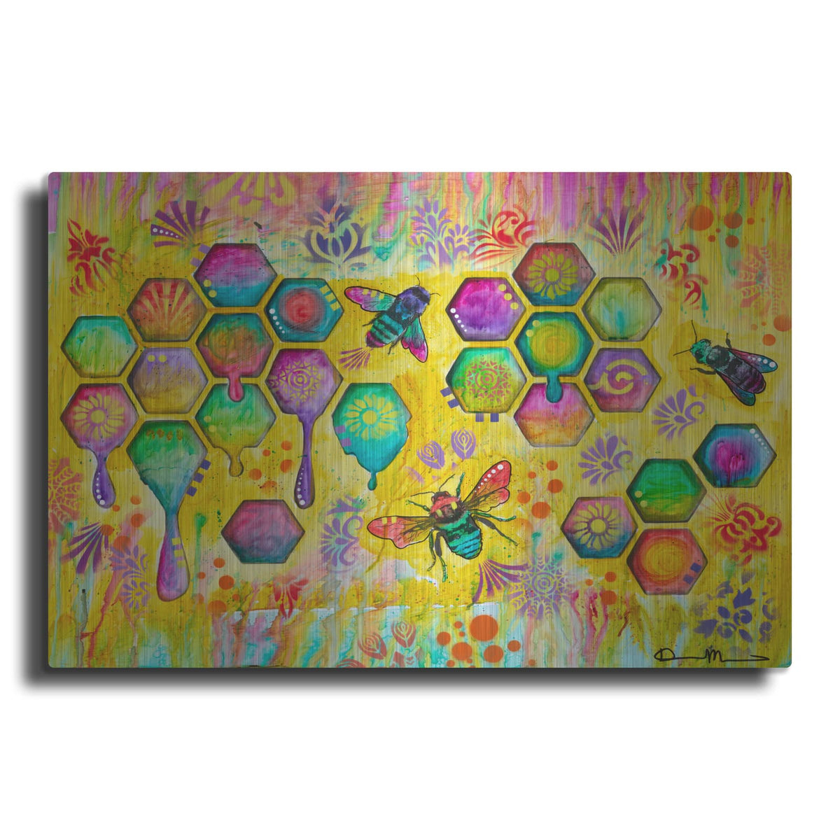 'Dance Of The Honeybees' by Dean Russo – Metal Wall Art