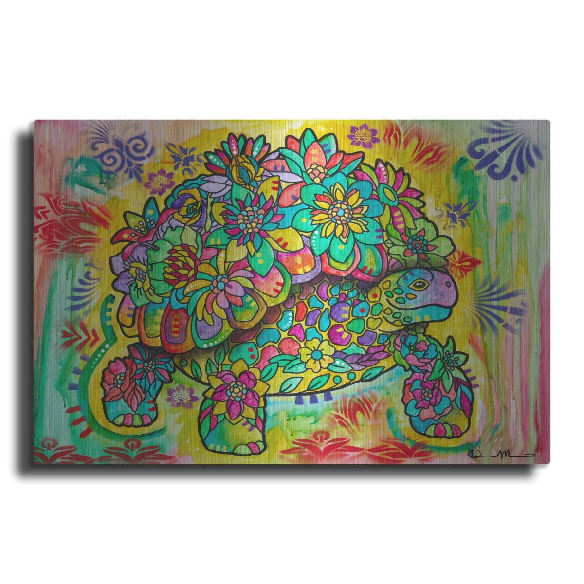 'Earth Tortoise' by Dean Russo – Metal Wall Art