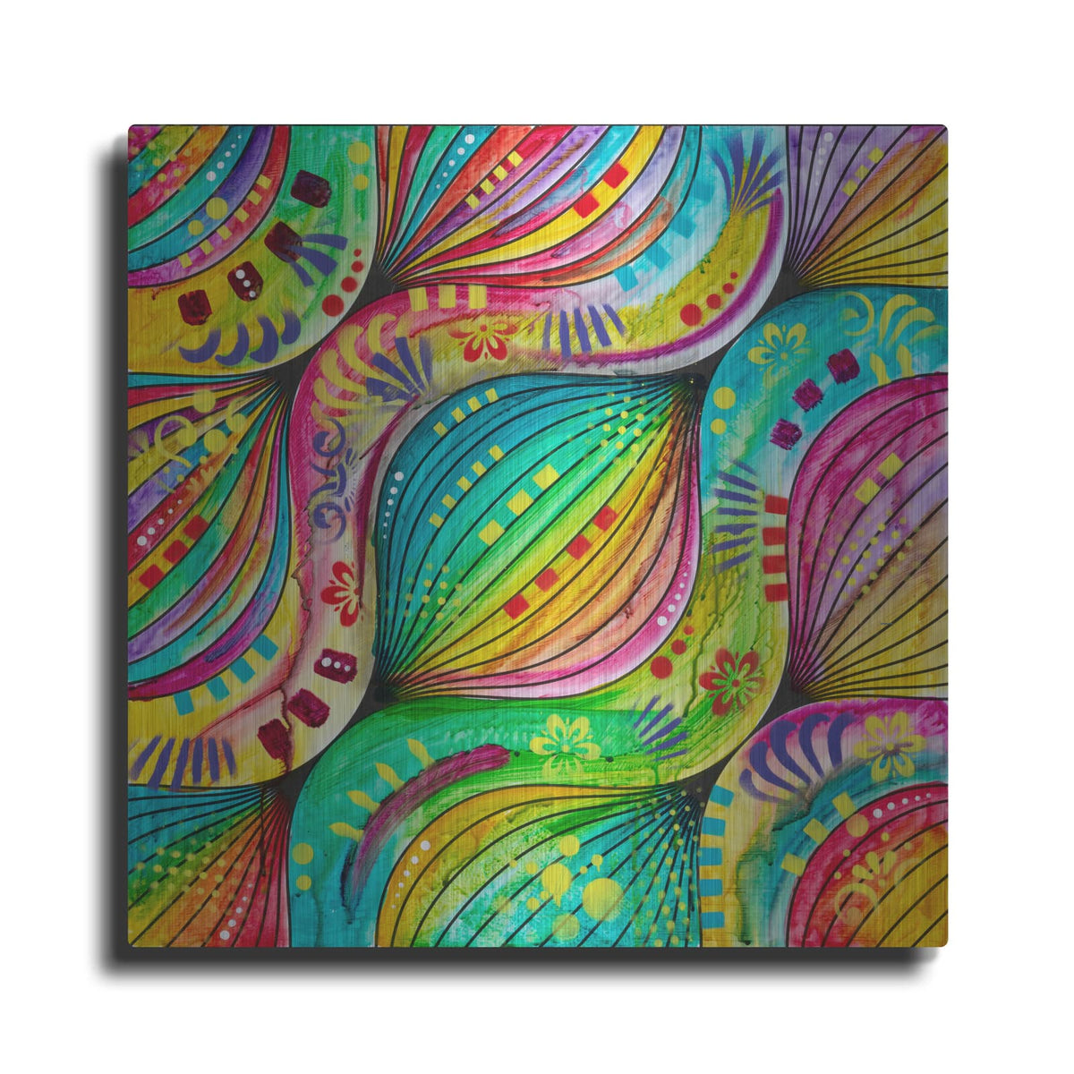 'Wavy Pattern' by Dean Russo – Metal Wall Art