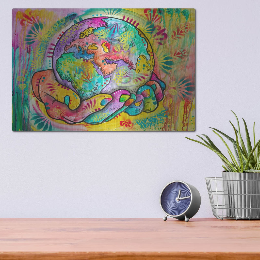 'I've Got The Whole World' by Dean Russo – Metal Wall Art, 16x12 room view