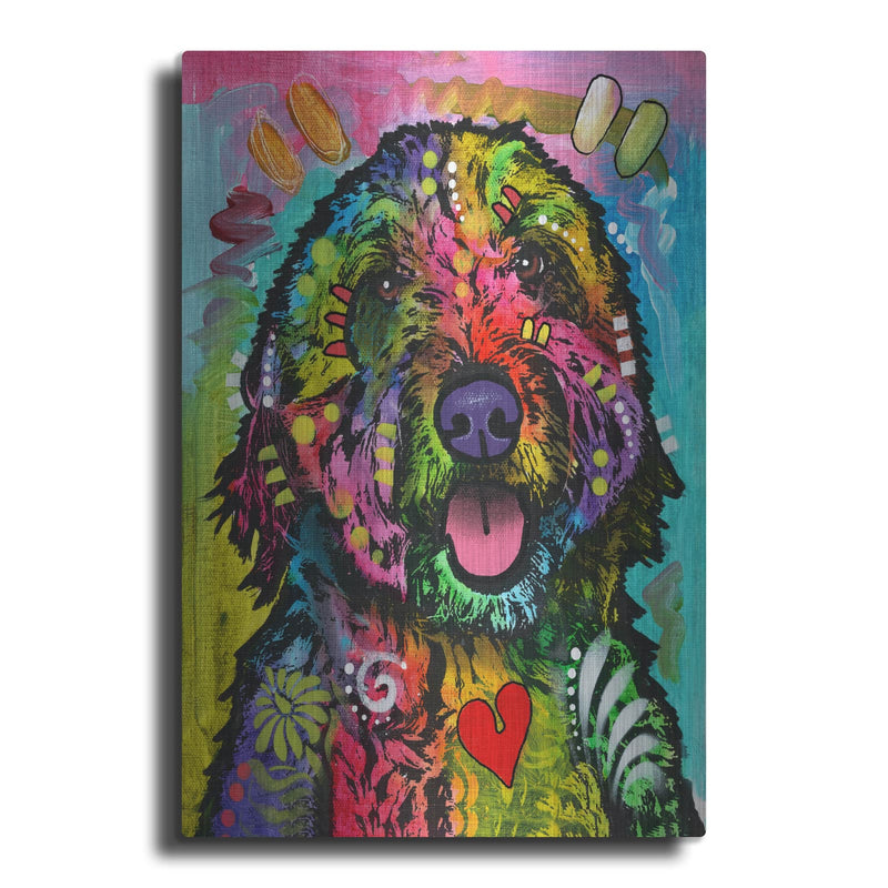 'Golden Doodle' by Dean Russo – Metal Wall Art