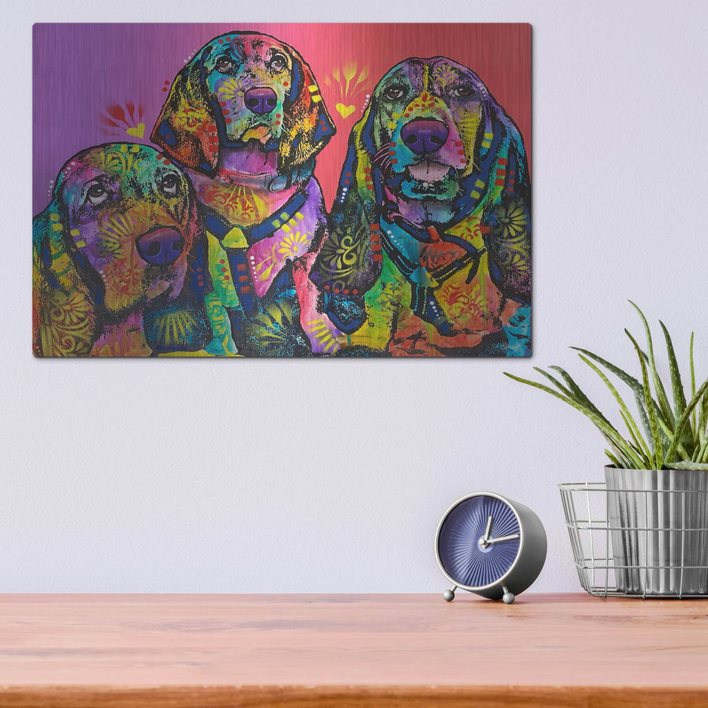 'Amigos' by Dean Russo – Metal Wall Art, 16x12 room view
