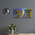 'Duo' by Dean Russo – Metal Wall Art, 24x12 room view