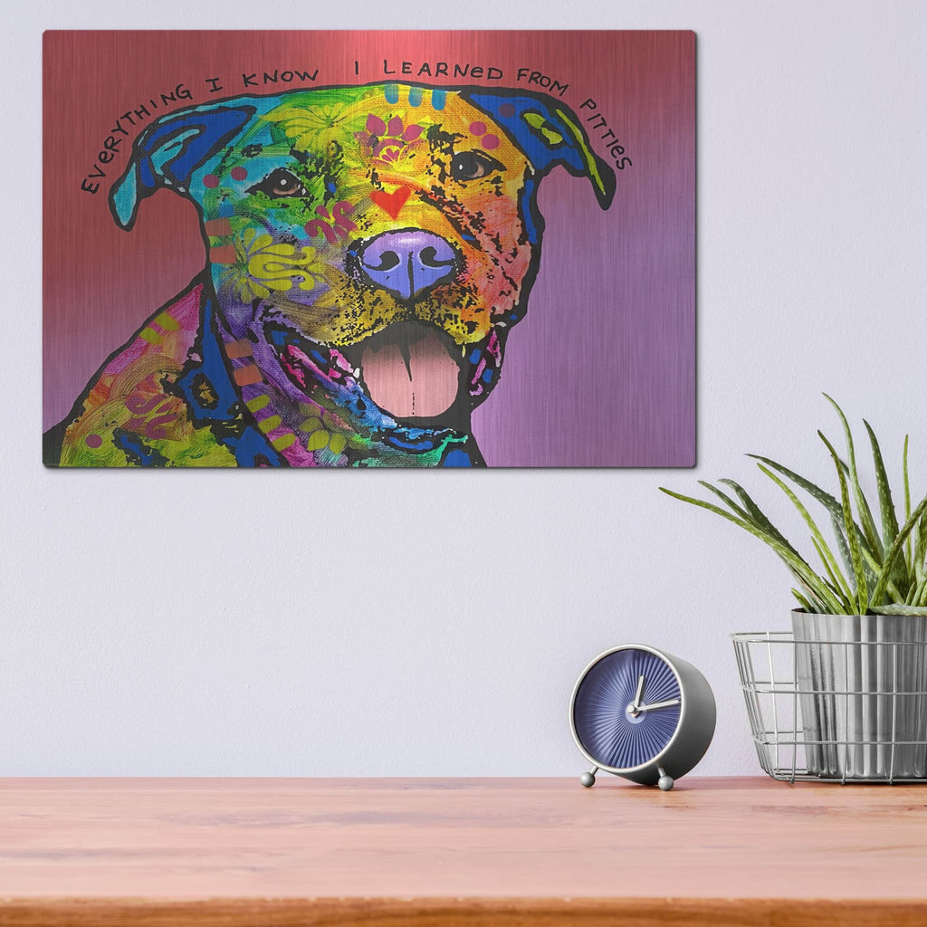 'Everything I Know' by Dean Russo – Metal Wall Art, 16x12 room view