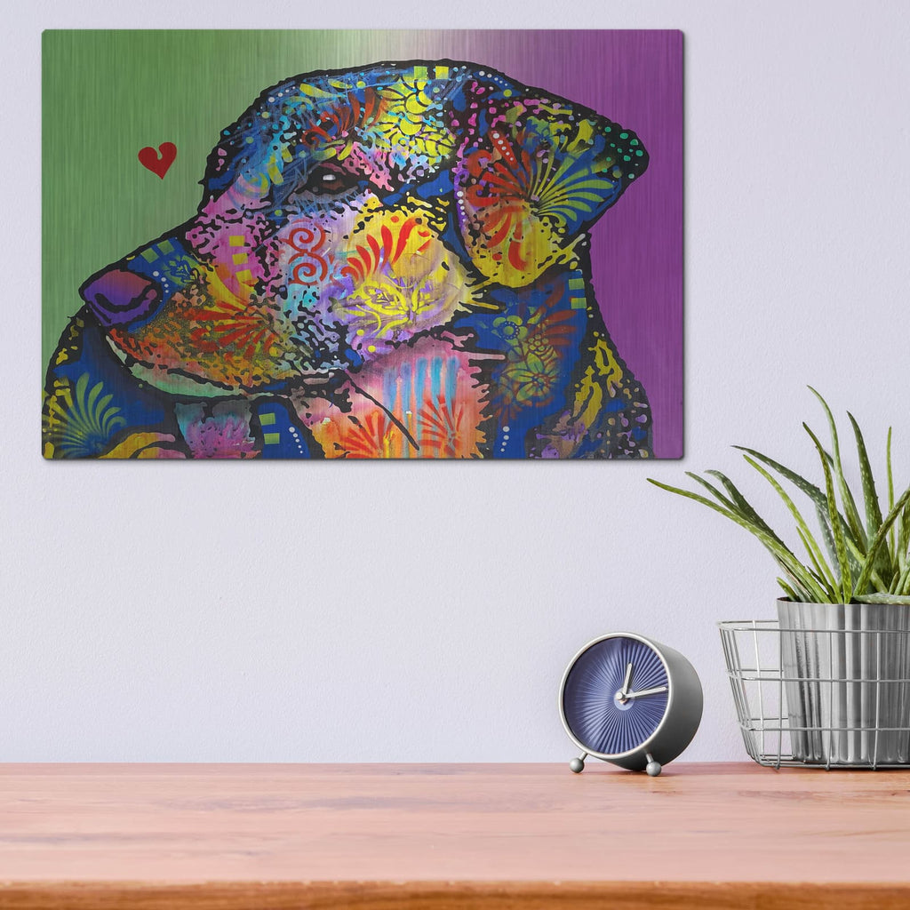 'Self Portrait' by Dean Russo – Metal Wall Art, 16x12 room view