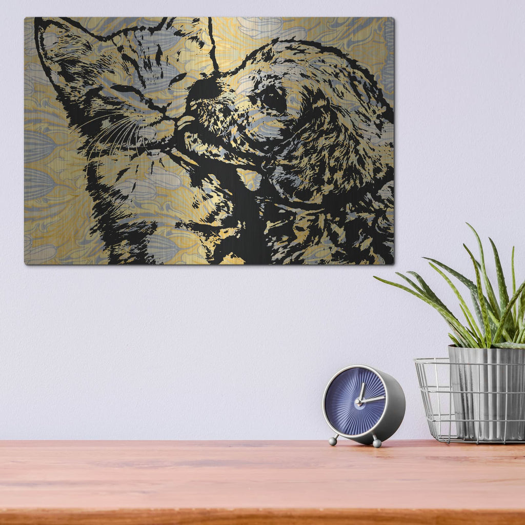 'Kinda Love' by Dean Russo – Metal Wall Art, 16x12 room view