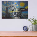 'Starry Pittie' by Dean Russo – Metal Wall Art, 16x12 room view