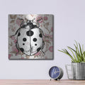 'Ladybug Wallpaper Square' by Dean Russo – Metal Wall Art, 12x12 room view