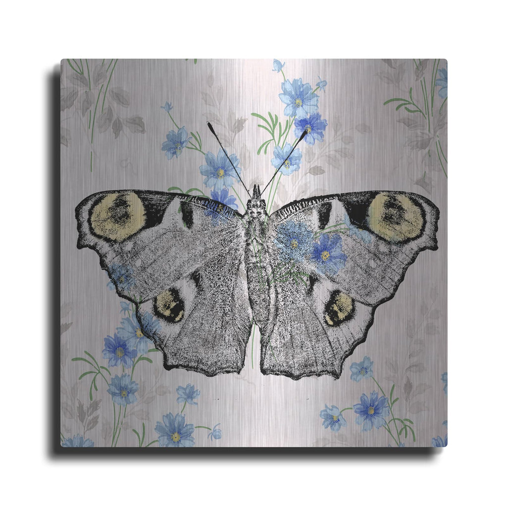 'Moth Wallpaper Square' by Dean Russo – Metal Wall Art